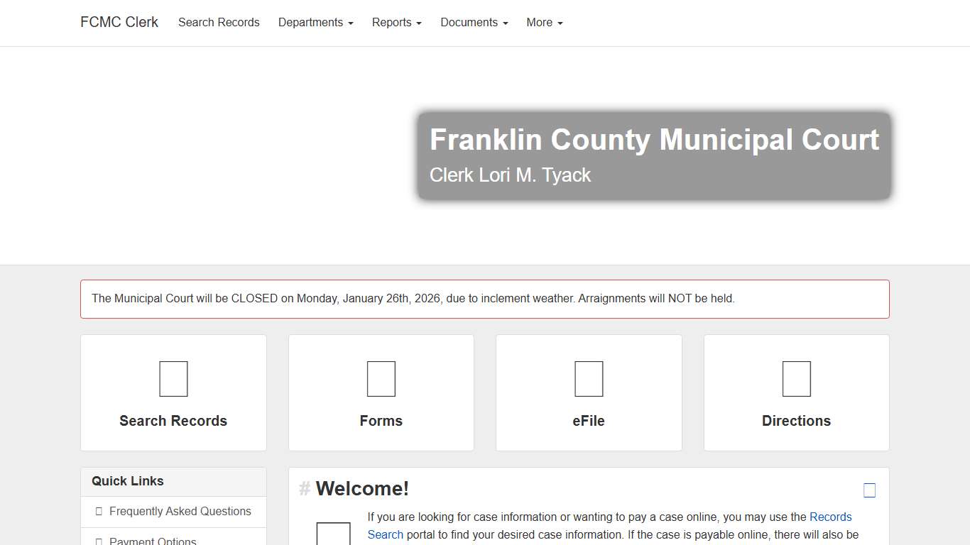 Franklin County Municipal Court Clerk